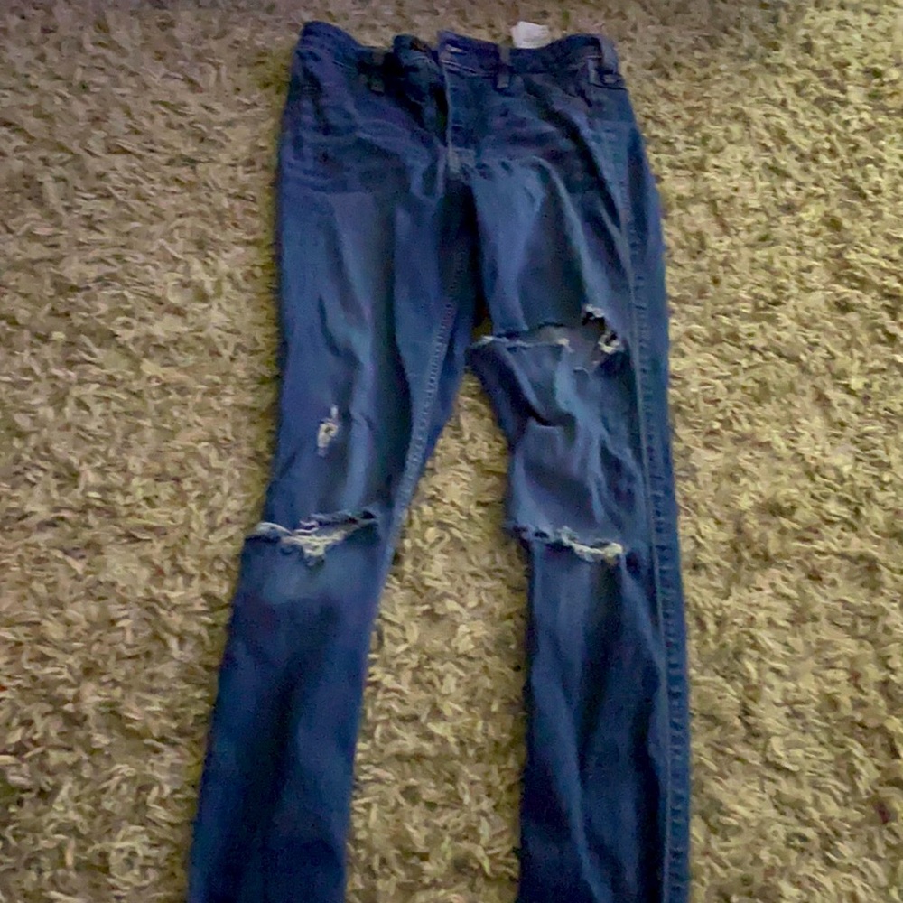 Hollister ripped high rise leggings jeans